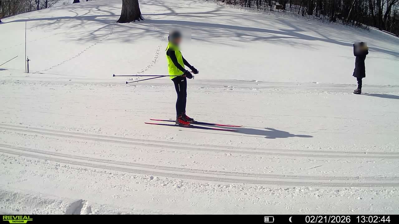 Environment 1: Bright Sun, Busy Cross Country Ski Trail